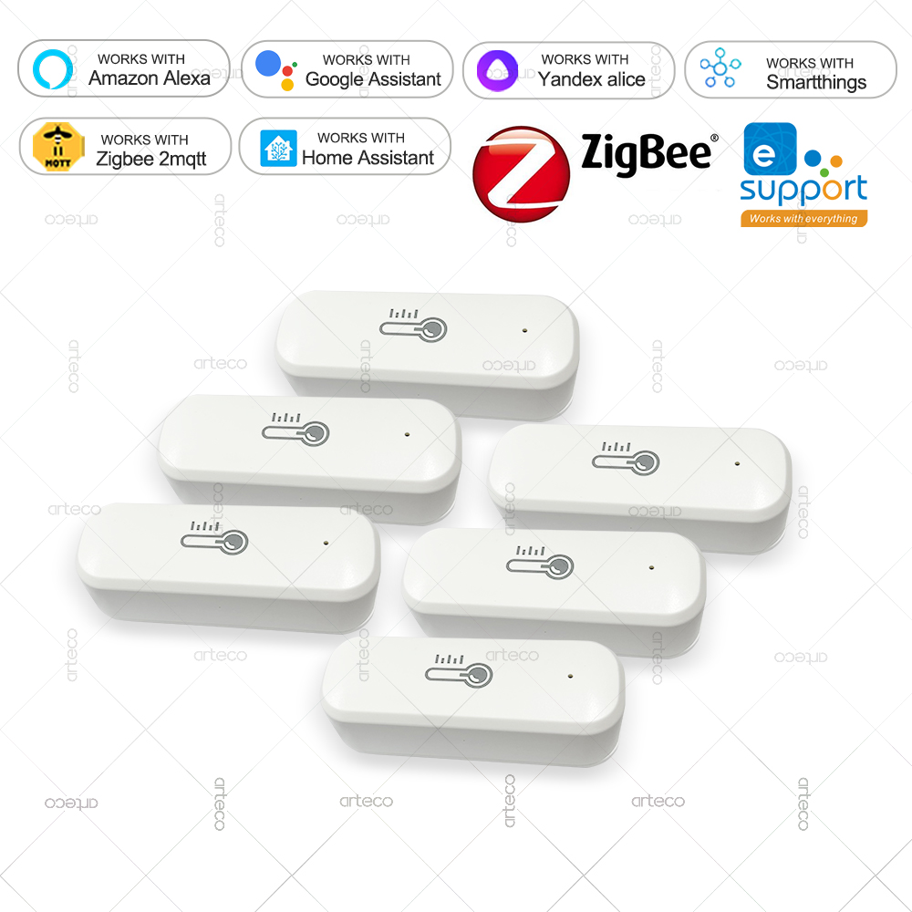 Smart Home Energy Monitor - Zigbee 温度と湿度センサースマートホーム温度計湿度計アプリ Alexa Yandex アリスホームアシスタントとリモート作業