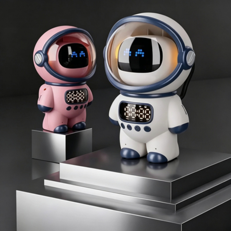 Smart Home Camera - 2026年新型AIスマート音声チャットロボットBluetoothスピーカーデジタル目覚まし時計睡眠補助ナイトライト子供用ホームコンパニオン祝祭ギフト