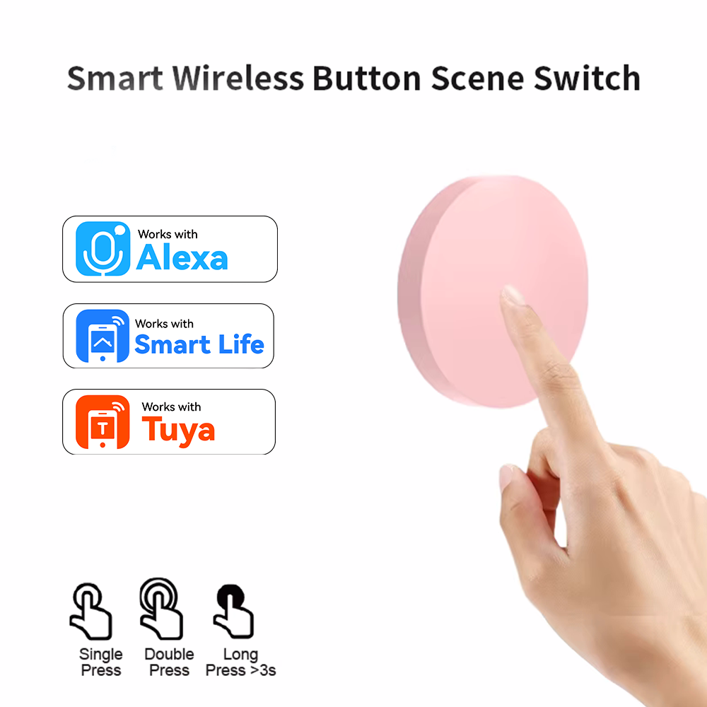 Smart Home Gadgets - ZigBee スマートワイヤレスボタンシーンスイッチ Tuya スマートライフリモコン用 Google Alexa