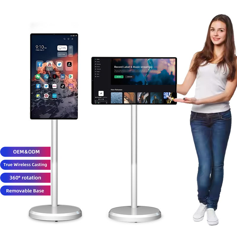 Smart Home Ac - 卸売スマートテレビ 4G+64G LCDポータブルテレビディスプレイ 21.5インチ ポータブルモバイルテレビ タッチスクリーン