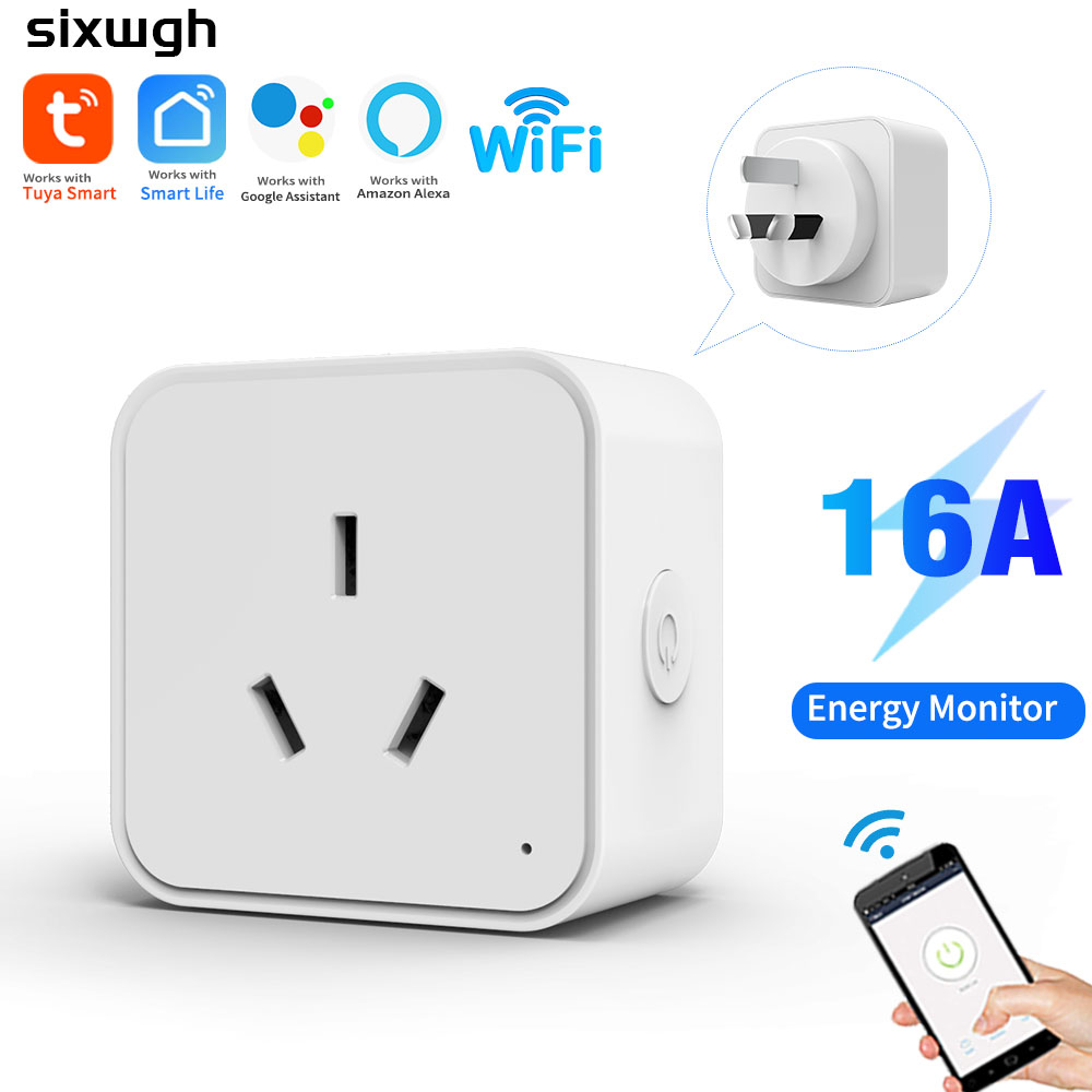 Smart Home Energy Monitor - WiFi Tuya AU規格スマートプラグ（エネルギー監視機能付き）-タイマー＆カウントダウン、Smart Lifeアプリ対応、AlexaとGoogleに対応