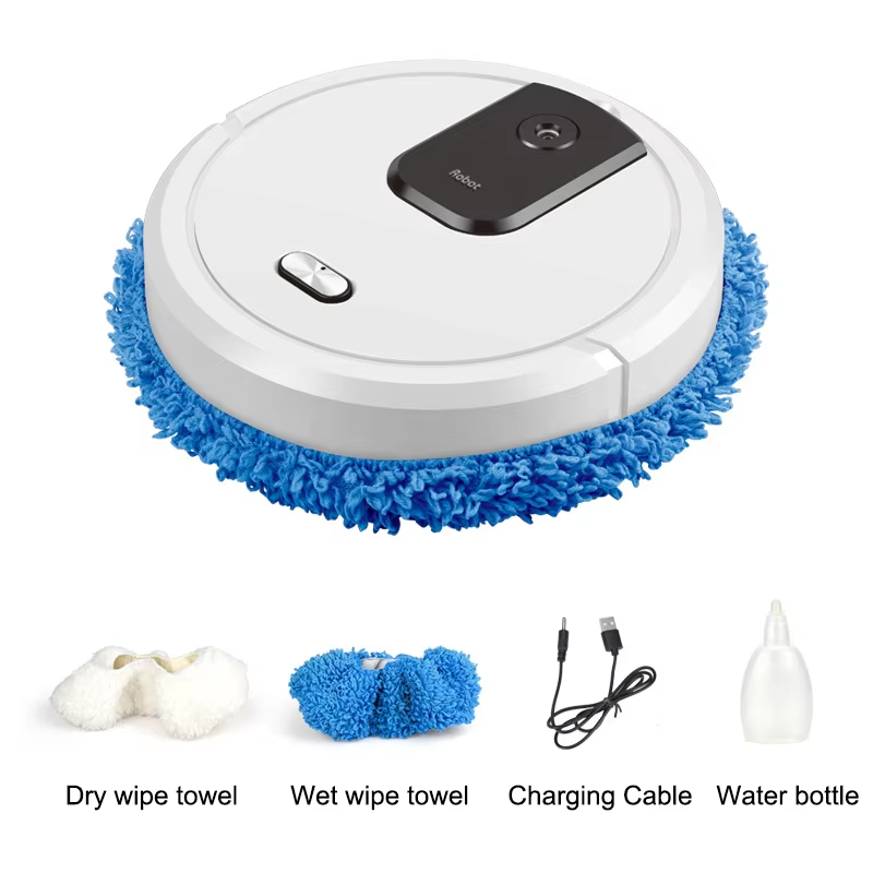 Smart Home Gadgets - 新しいスマート掃除とモップロボット掃除機乾湿両用モップ充電式ロボット家電加湿スプレー付き