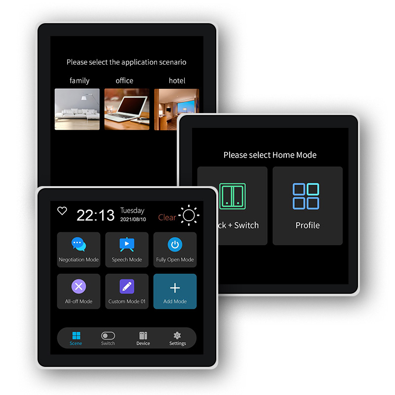 Smart Home Features - FUERS 4 インチタッチスクリーン多機能スマート壁スイッチ T3E スイッチシーンパネルインテリジェントホームタッチスクリーン Zigbee