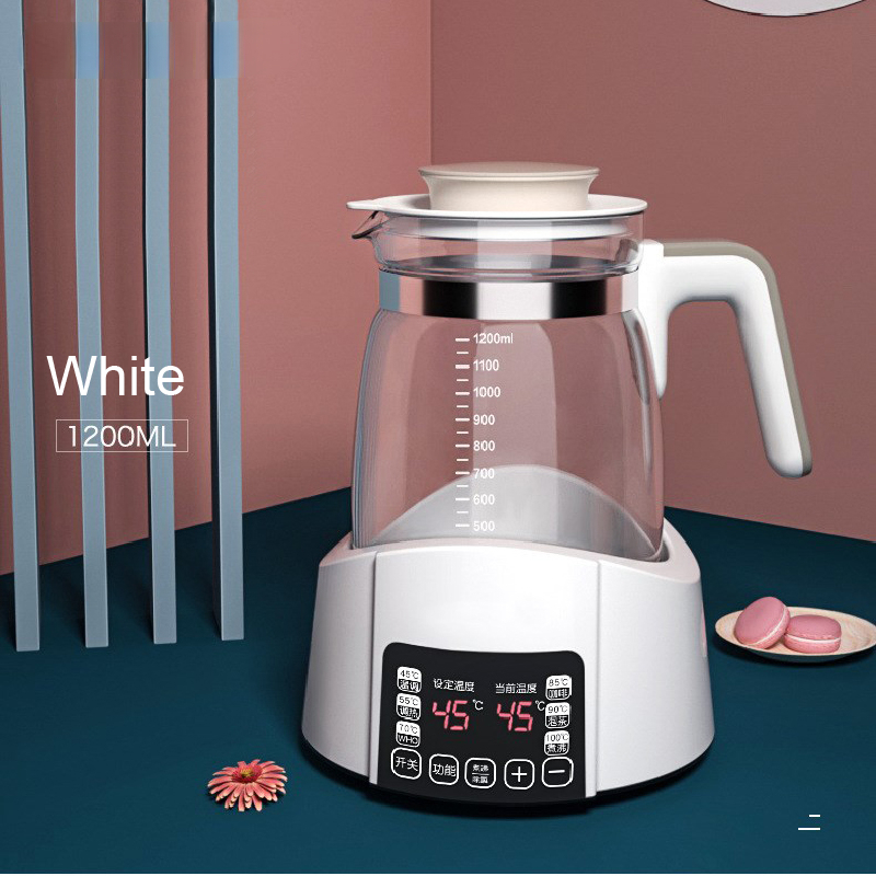 Home Smart Kettle - 1.2L 幼児サーモスタットミルクレギュレーターケトルお湯スマート断熱ポット自動ミルク加温温かいミルク粉ミルク GL41