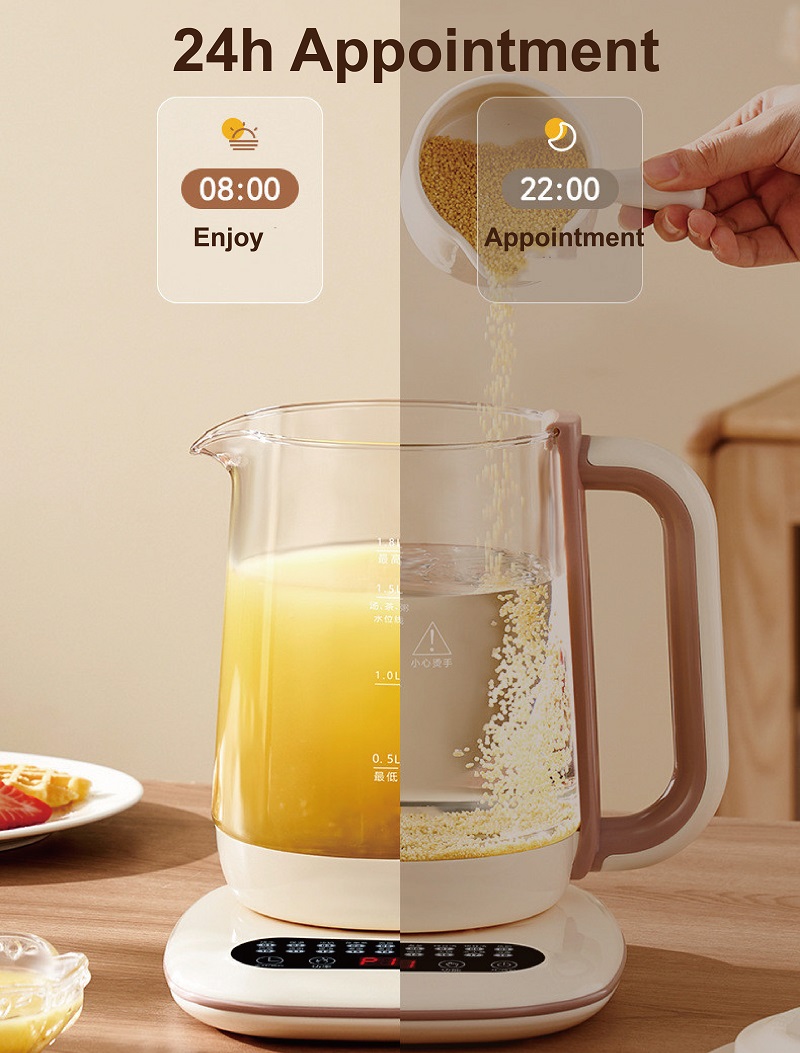 1.8Lスマート電気ケトル 多機能健康ポット ガラス製温度制 - Home Smart Kettle のレビューと価格
