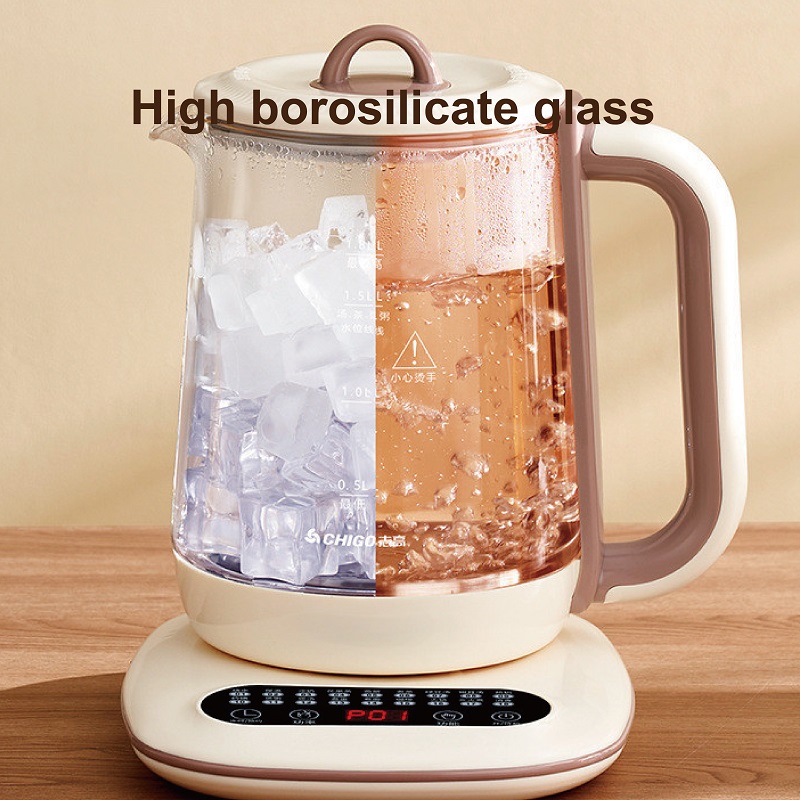 1.8Lスマート電気ケトル 多機能健康ポット ガラス製温度制 - Home Smart Kettle のレビューと価格