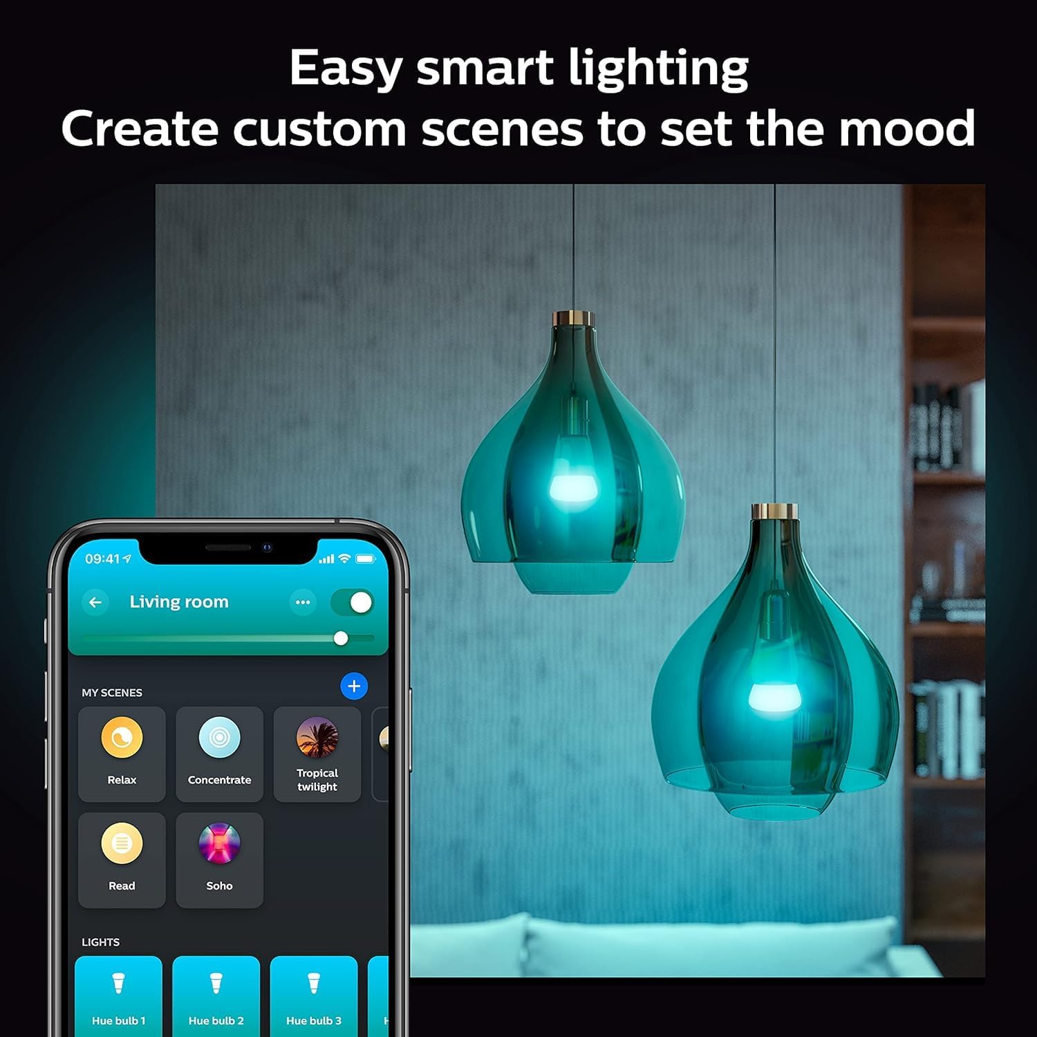 フィリップスHueスマートライトスターターキット 3個のE2 - Philips Light Hue White のレビューと価格