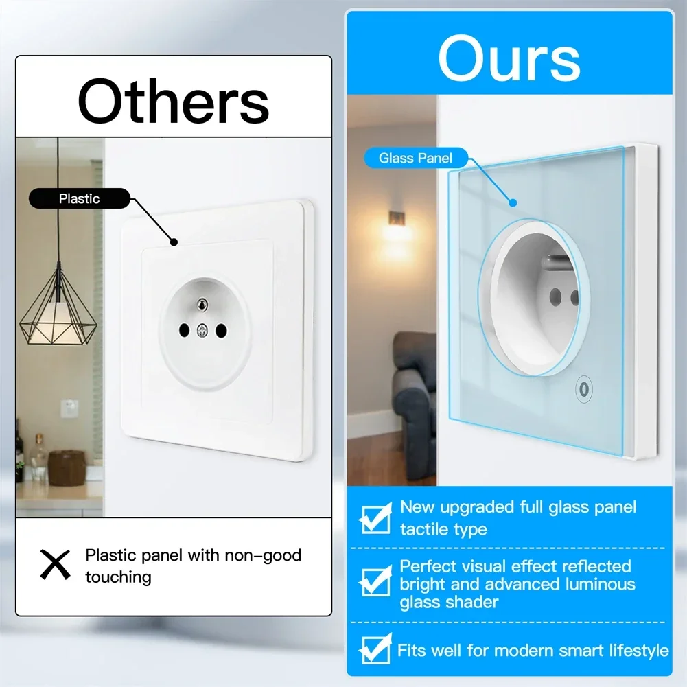 Moes ZigBee 壁ソケット WIFI スマート ガラ - Smart Home Energy Monitor のレビューと価格