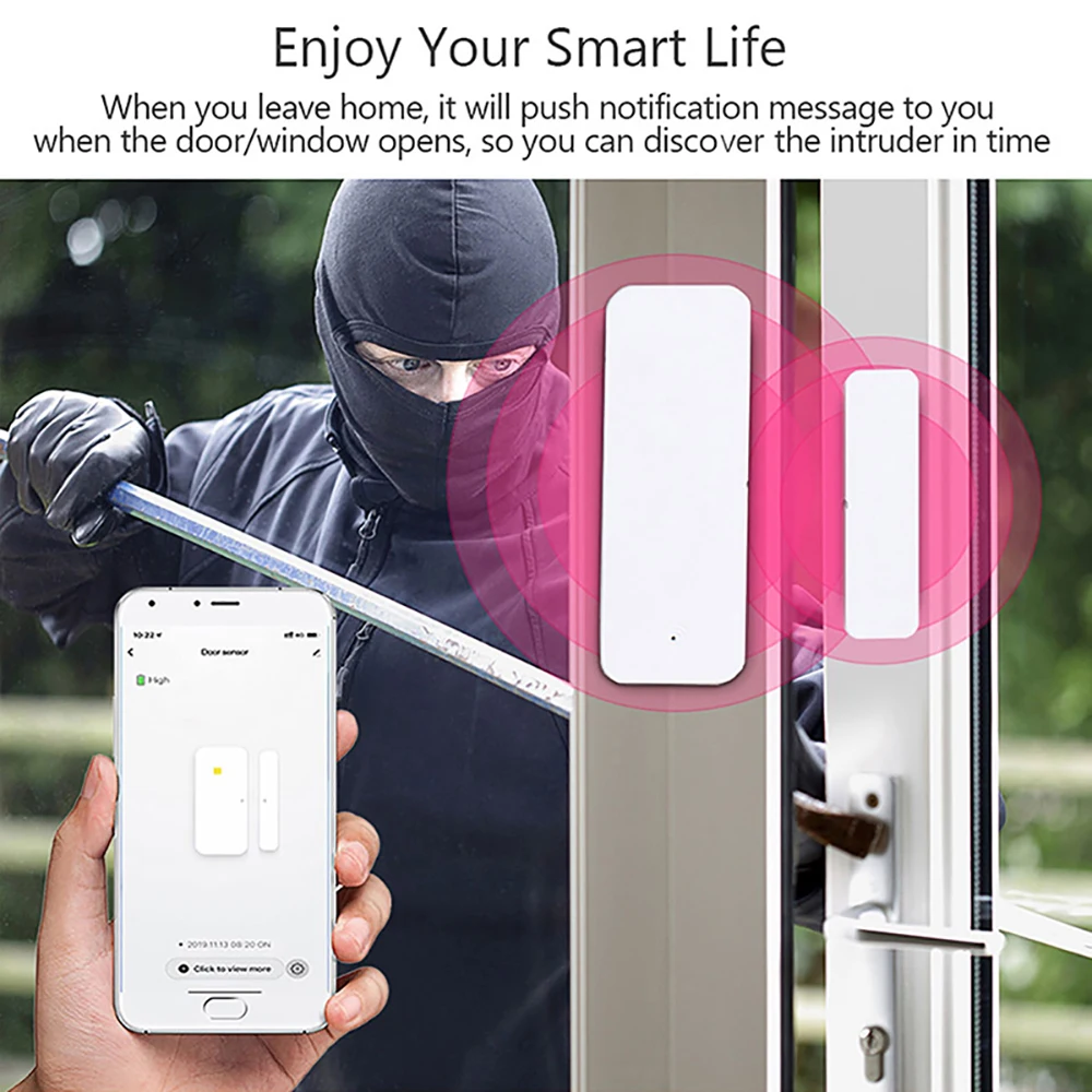 Tuya WiFi Zigbee3.0 ドア窓センサー スマ - Smart Home Features のレビューと価格