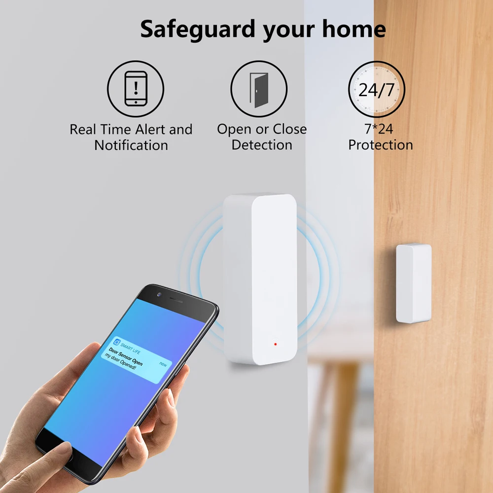 Tuya WiFi Zigbee3.0 ドア窓センサー スマ - Smart Home Features のレビューと価格