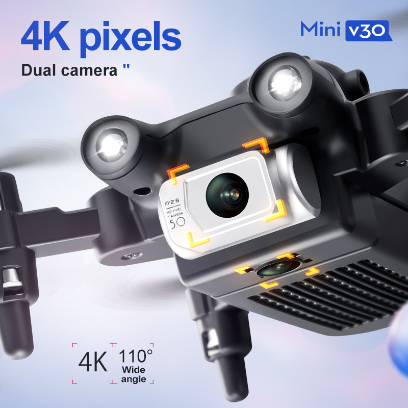 ミニ V30 WiFi FPV ドローン 4K HD デュア - Smart Home Camera のレビューと価格