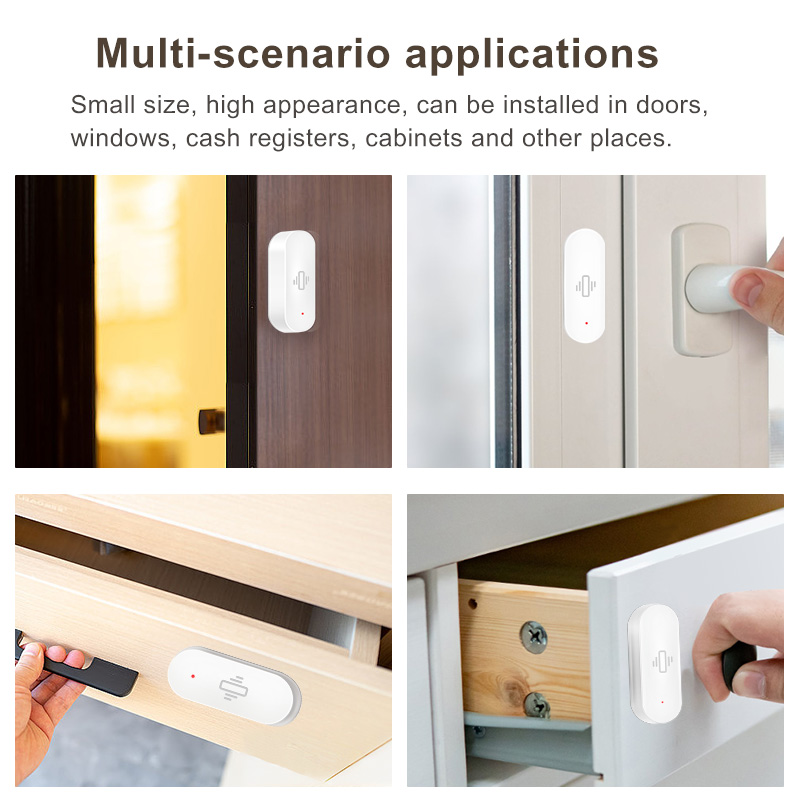 Tuya WiFi 振動センサー、高感度検知、スマートアラー - Smart Home Features のレビューと価格