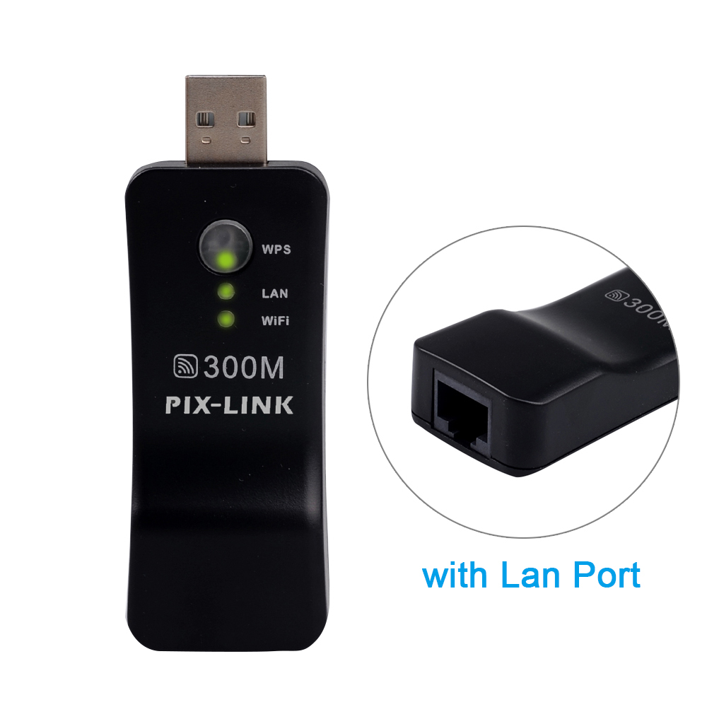 PIXLINK ワイヤレス USB ユニバーサル 300Mb - Smart Home Network Rack のレビューと価格
