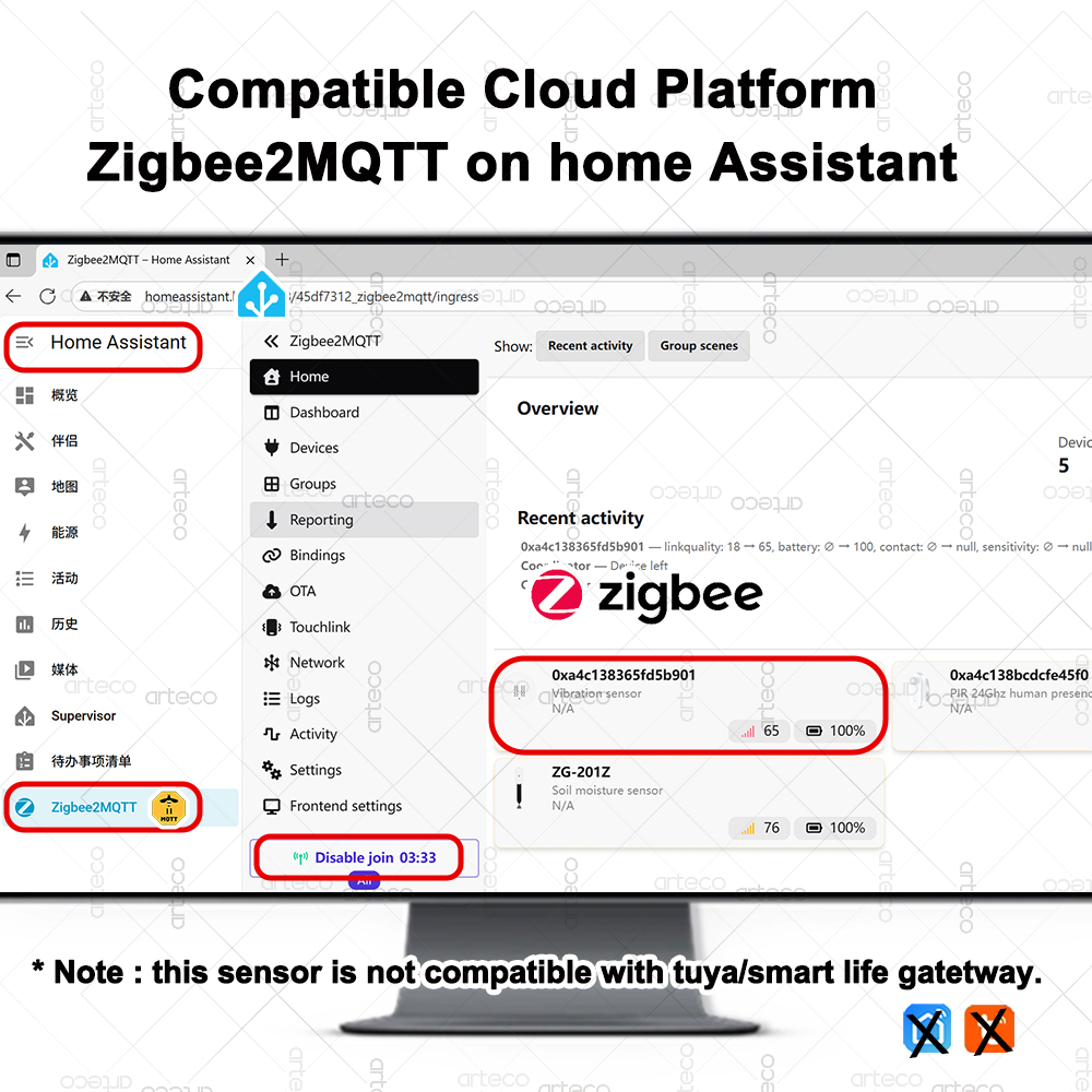 スマート ZigBee 3.0 振動センサー リモートモニタ - Smart Home Features のレビューと価格