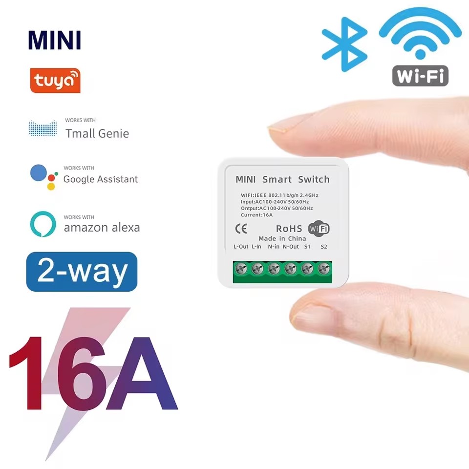 16A Tuya WiFiスマートスイッチ、2ウェイ制御、エ - Smart Home Energy Monitor のレビューと価格