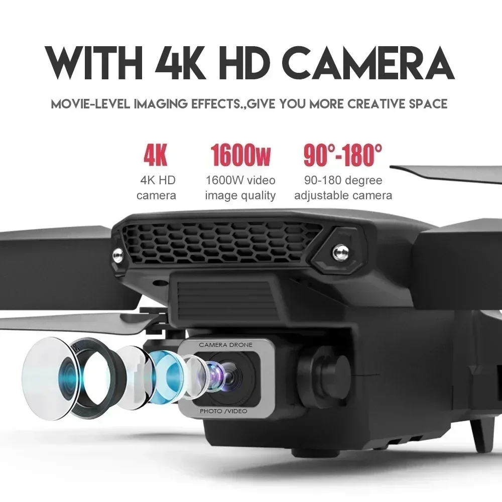 折りたたみ式クワッドコプター,e88プロ広角fpv,wifi - Smart Home Camera のレビューと価格