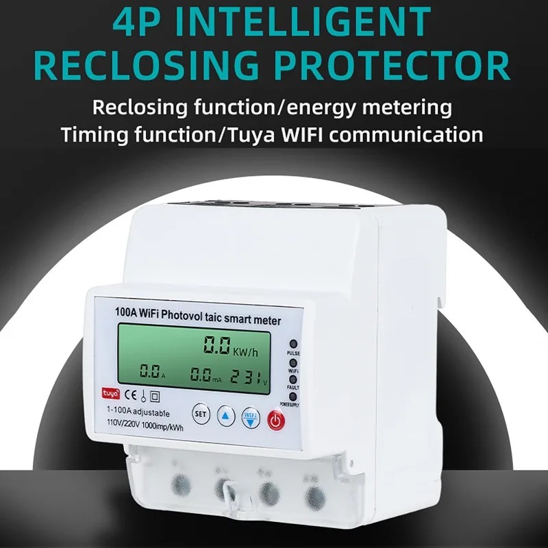 4P 1-100A WiFi太陽光発電スマートメーター 1P - Smart Home Energy Monitor のレビューと価格