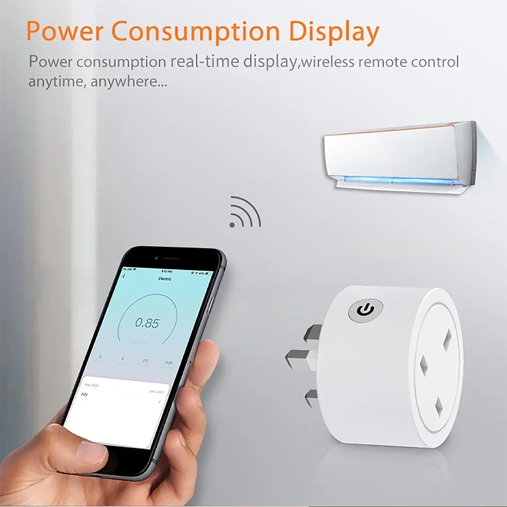 Zigbeeスマートプラグ 16A イギリス規格コンセント  - Smart Home Energy Monitor のレビューと価格