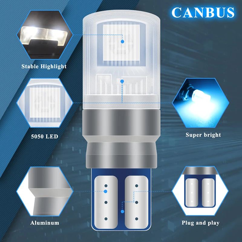 2 ピース/セット RGB LED T10 W5W 電球リモ - Voice Control Light Bulb のレビューと価格