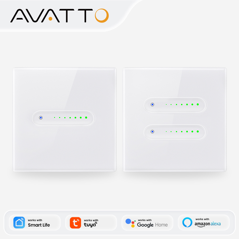 AVATTO WiFi 1/2 ギャングスマート調光スイッチ - Smart Home Features のレビューと価格