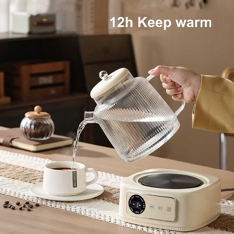 1.5Lスマート電気ケトル 温度調節可能 ガラス製ティーメー - Home Smart Kettle のレビューと価格