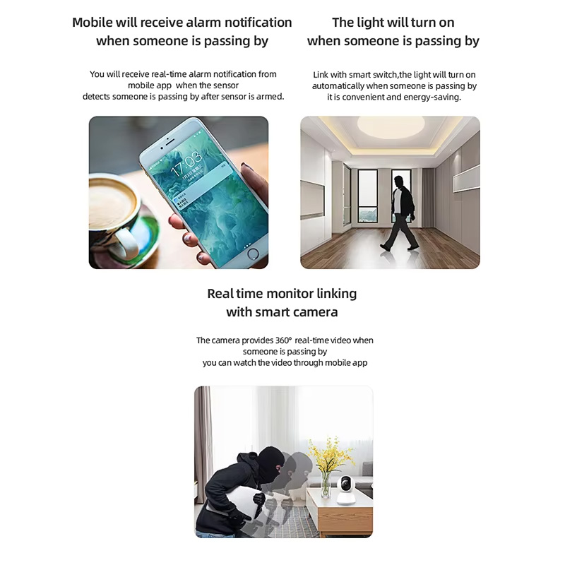 スマートPIRモーションセンサー WiFi Zigbee人感 - Smart Home Features のレビューと価格