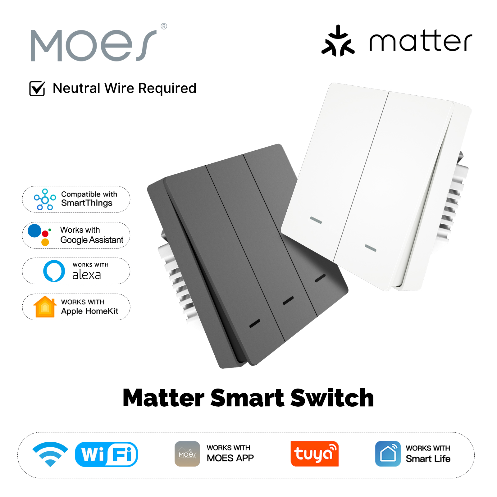 MOES Matter Tuya WiFi スマート ライト - Smart Home Sistem のレビューと価格