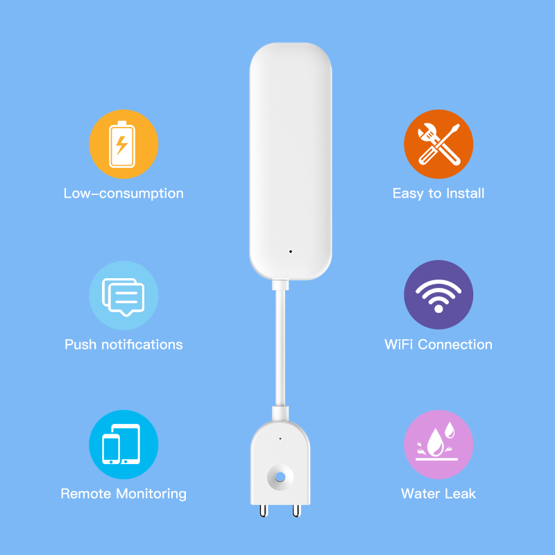 Tuya WiFi ZigBee 水センサー漏れ警報洪水漏水 - Smart Home Features のレビューと価格