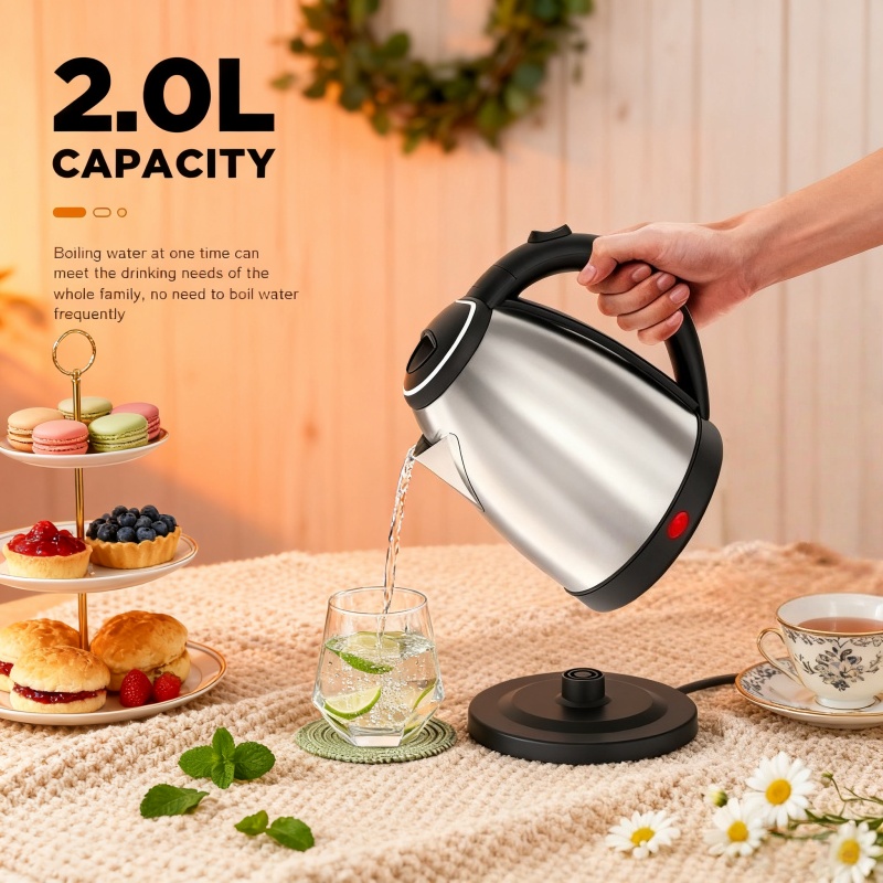 スマート電気ケトル 1500W ハイパワー急速沸騰 ポータブ - Home Smart Kettle のレビューと価格