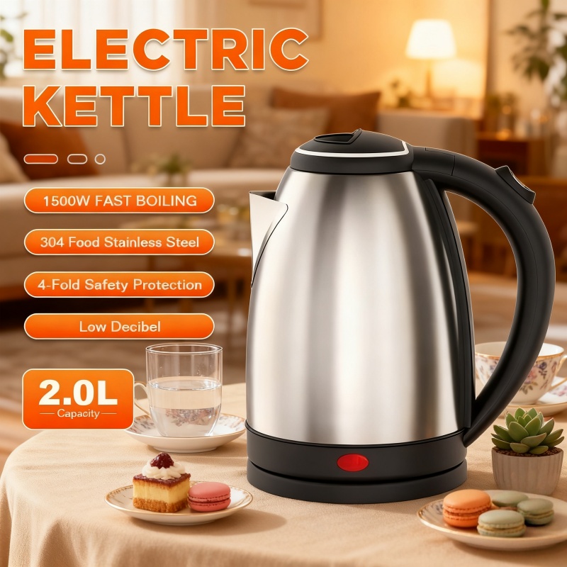 スマート電気ケトル 1500W ハイパワー急速沸騰 ポータブ - Home Smart Kettle のレビューと価格
