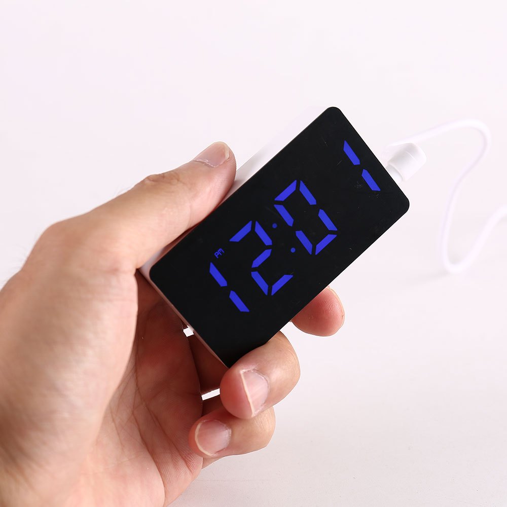 LED 電子時計ミラー目覚まし時計家庭用家具スマート小型ツー - Smart Home Interior のレビューと価格