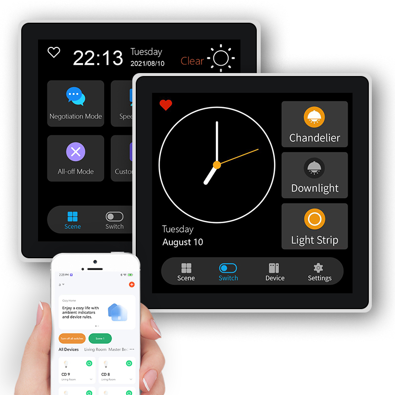 FUERS 4 インチタッチスクリーン多機能スマート壁スイッ - Smart Home Features のレビューと価格