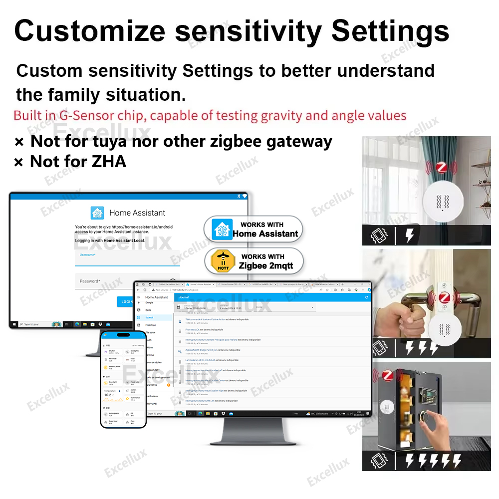 Zigbee 3.0 スマート振動センサー リアルタイム モ - Smart Home Features のレビューと価格