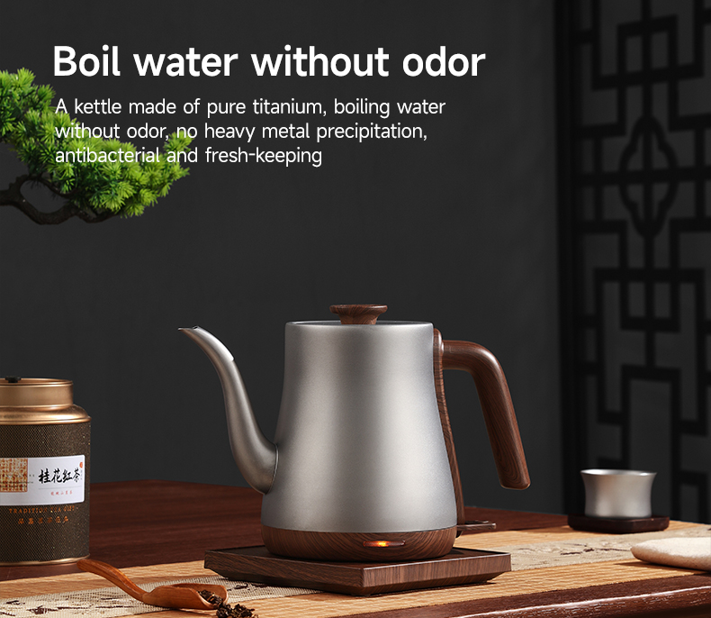 モダンスタイル純チタン電気ケトル スマートホーム対応 急速沸 - Home Smart Kettle のレビューと価格
