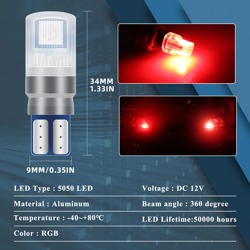 車のリモコン付きLEDランプ,車のドーム,読書灯,クリアラン - Voice Control Light Bulb のレビューと価格