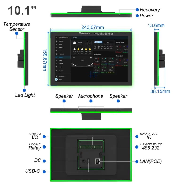 ホームアシスタント10.1インチAndroid 14スマート - Smart Home Features のレビューと価格
